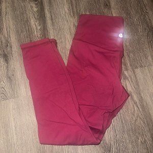 Lululemon Cranberry Wine Leggings Sz 4